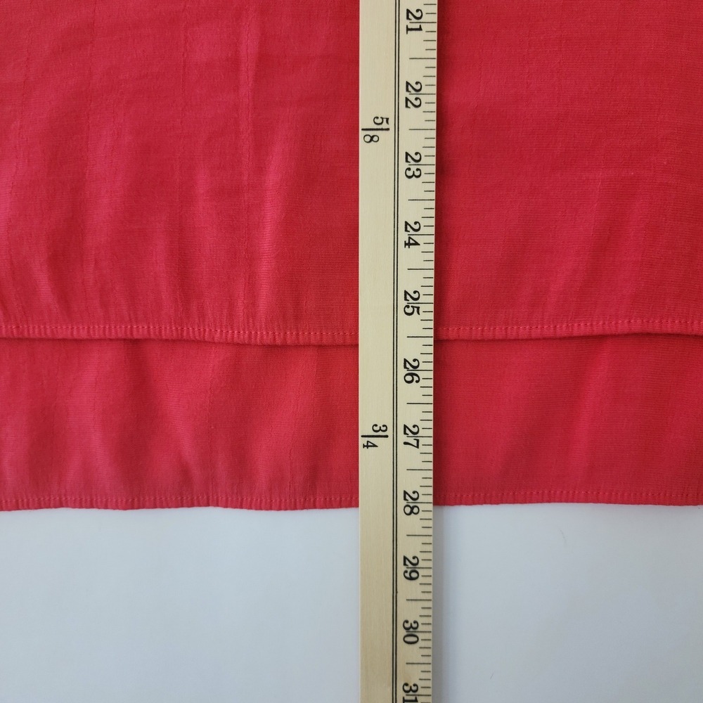 Cristina B Womens Red Sleeveless Split Neck High Low Hem Blouse Size Large - Picture 2 of 6